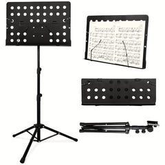 Portable Collapsible Sheet Music Stand with Carrying Bag