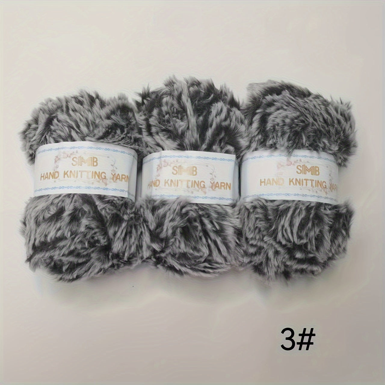 Soft Fur Yarn Chunky Fluffy Faux Fur Yarn for Crocheting & Knitting 150g