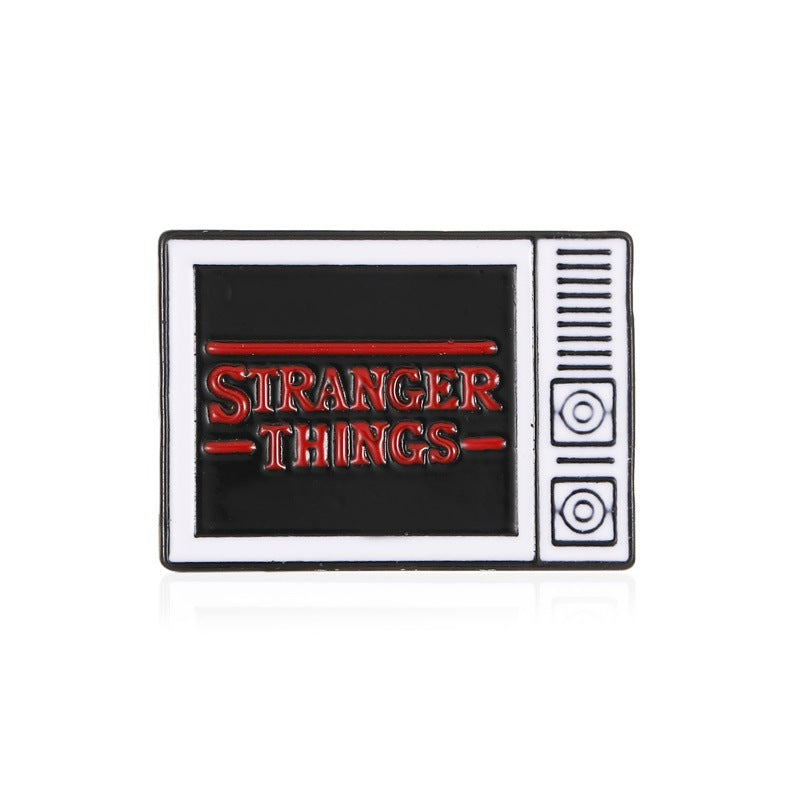 Custom Cartoon Colorful Letters TV Brooch