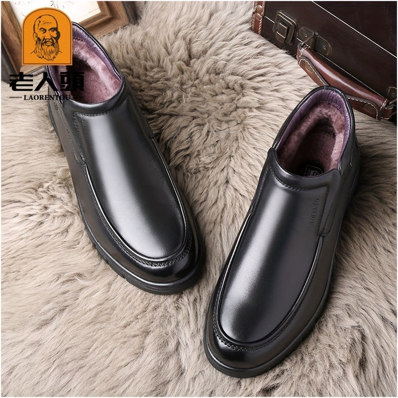 Men's Plush Warm Ankle Chukka Boots Winter Gift For Fathers