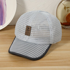 Summer Mesh Breathable Baseball Cap Sport Trucker Hat Quick Dry Full Mesh