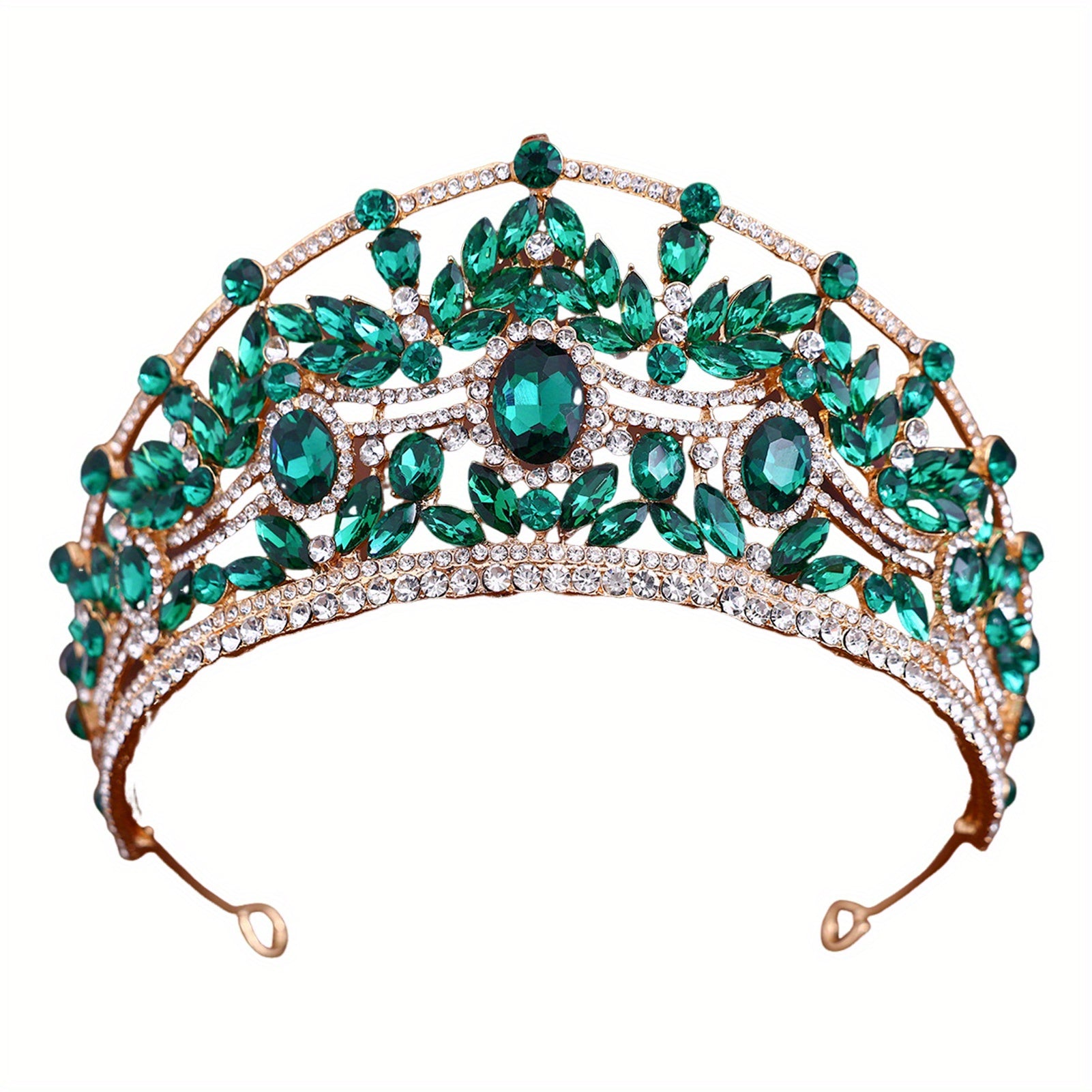 Sparkling Princess Tiara Crown Rhinestone Bridal Headpiece Hand Wash