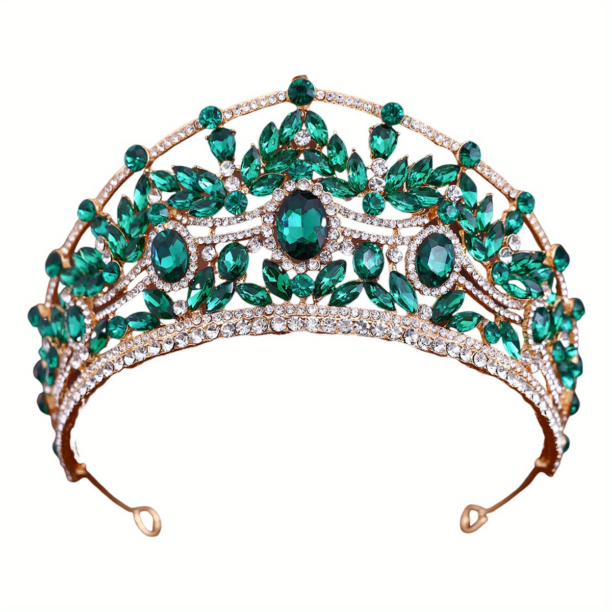 Sparkling Princess Tiara Crown Rhinestone Bridal Headpiece Hand Wash