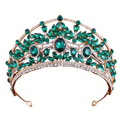 Sparkling Princess Tiara Crown Rhinestone Bridal Headpiece Hand Wash
