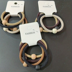 4pcs Beaded Hair Rope Ponytail Holder Hair Accessories