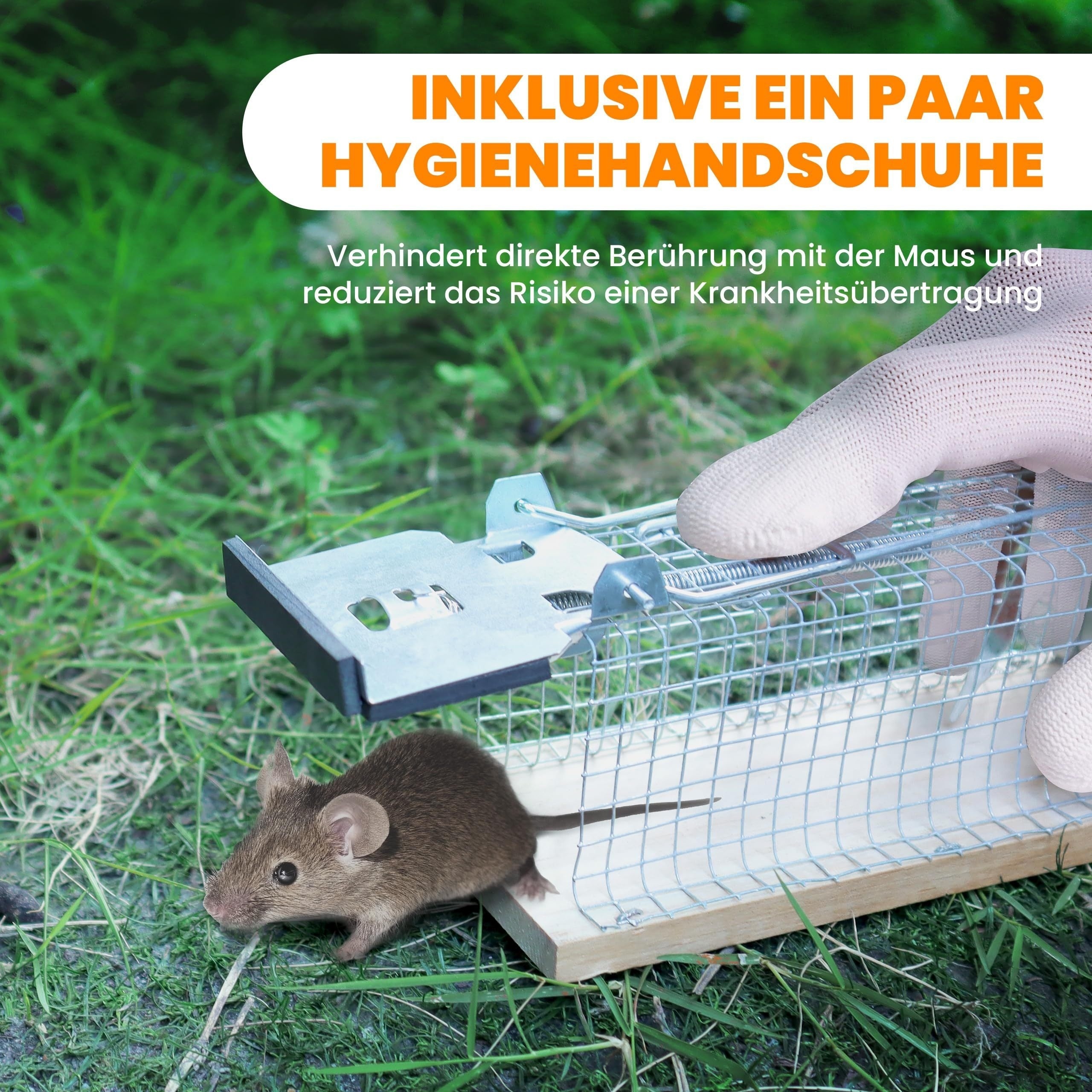 2pcs Live Mouse Trap Quick Effective Sanitary Safe Mousetrap Catcher