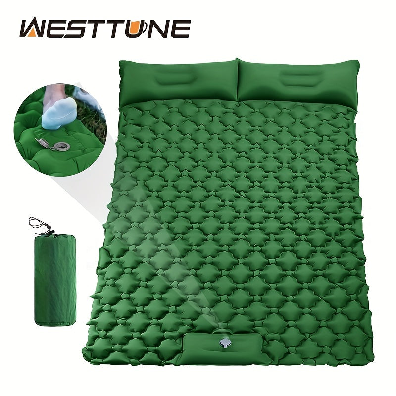 Inflatable Mattress with Pillow & Pump for Camping Travel