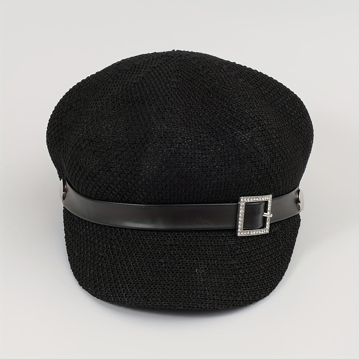 Hollow Out Beret Solid Breathable Newsboy Hat British Style Octagonal Hats
