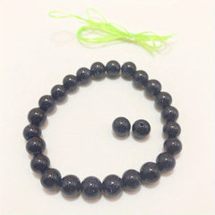 Sand Natural Stone Ball Bracelet with Elastic Rope