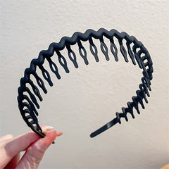 Toothed Solid Hairband Non slip Headband Hair Accessories For Sports