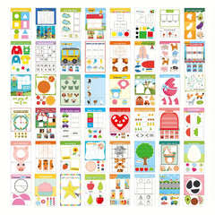 Scissor Skills Activity Book for DIY Paper Crafts - Colorful Designs