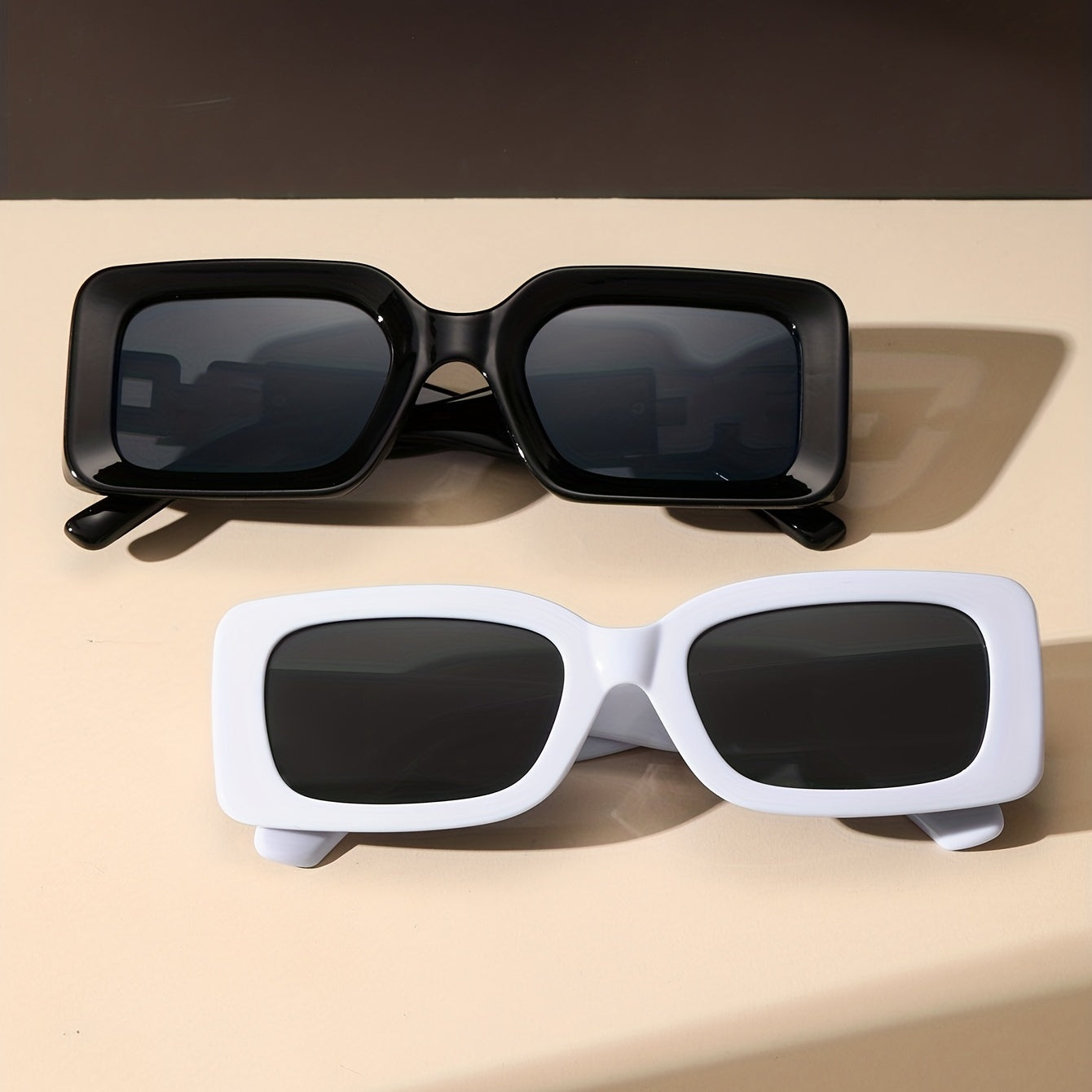 Rectangle Sunglasses Retro UV400 Sun Shades For Women Men