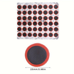 48pcs Circular Bike Tire Repair Films Inner Tube Cold Repair Cycling Access
