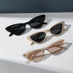 3 Pairs Cat Eye Sunglasses Y2K Gradient Lens UV400