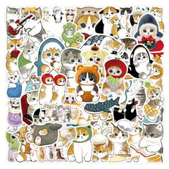55pcs Mofusand Sticker for Stationery Cup Laptop Suitcases Refrigerator