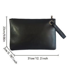 Oversized Clutch Bag Women's PU Leather Briefcase Handbag