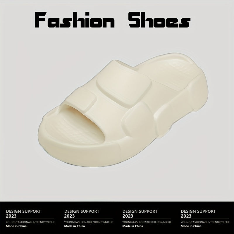 Men's Non Slip Platform Slides Comfortable Cloud Slides