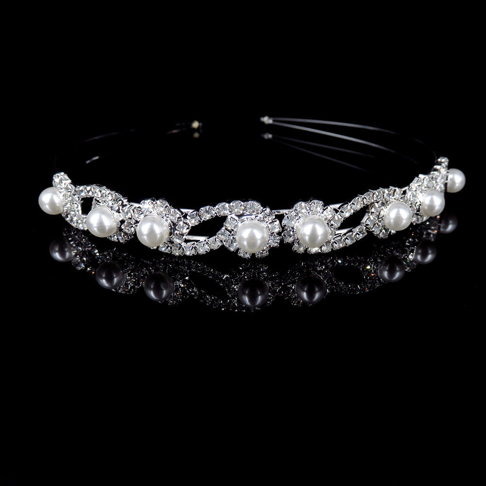 Rhinestone Wedding Headband Bridal Tiara Wedding Headpiece Bride Accessory