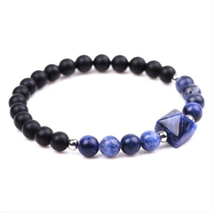 Vintage Tiger Eye Stone Amethyst Turquoise Bracelet