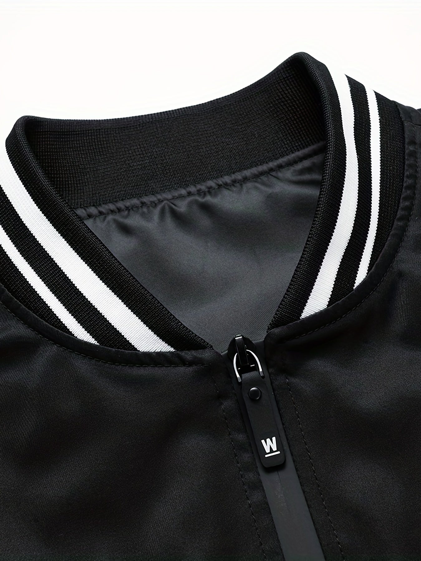 Men's Casual Baseball Collar Zip Up Jacket Coat For Spring Fall