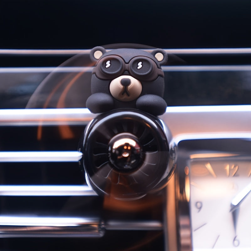 Cartoon Bear Pilot Car Air Freshener Teddy Bear Car Air Vent Perfume