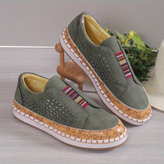 Women's Hollow Out Flat Slip On Outdoor Shoes