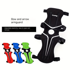 Adjustable Archery Arm Guard 4 Straps Bow Armguard