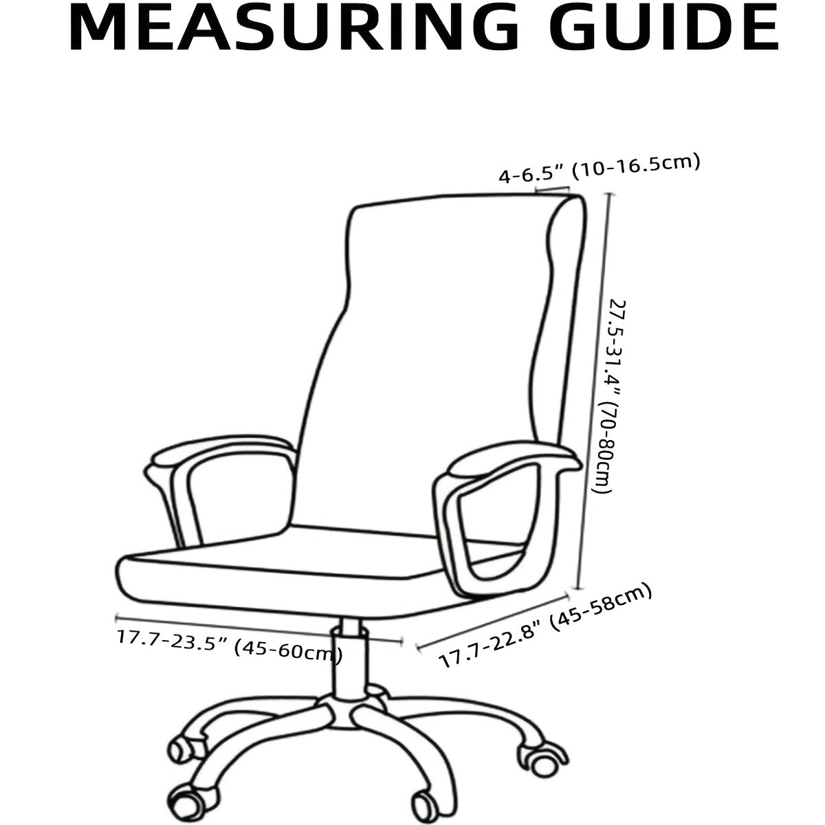 Stretchable Office Chair Slipcover Jacquard Computer Chair Cover Armchair