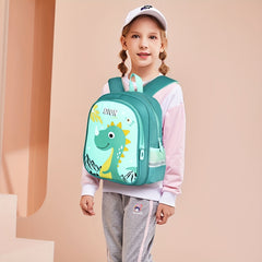 Cartoon Dino Backpack for Kids, School Bag for Boys and Girls
