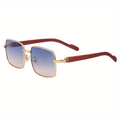 Men's Square Sunglasses Mature Business Beach Windproof Glasses