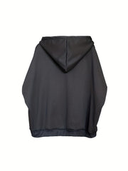 Solid Active Hooded Sweatshirts Fleece Lined Hoodie Women's Clothing