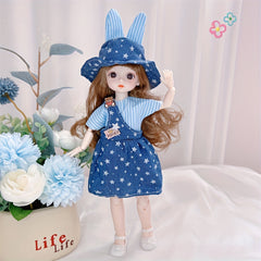 12 Inch BJD Doll Full Set With Clothes Shoes 30 Removable Joints DIY Toys
