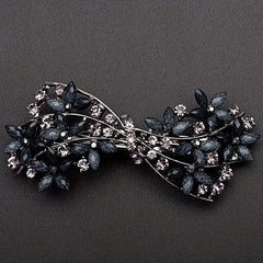 Retro Floral Hair Clip Rhinestone Daisies Barrette