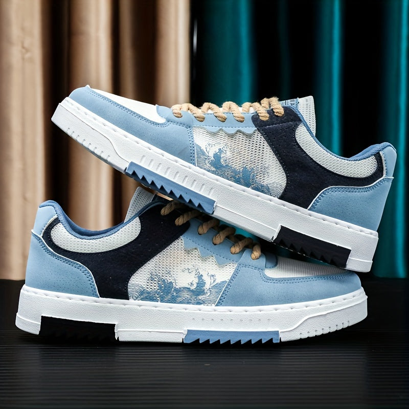 Casual Men's Lace Up Sneakers for Daily Wear