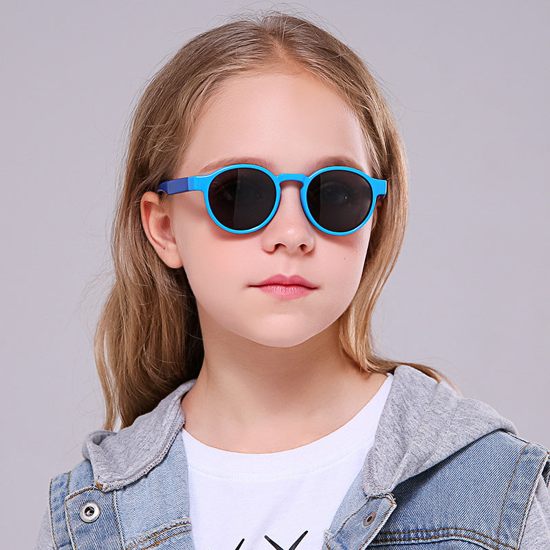 Trendy Round Frame Sunglasses for Girls