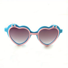 Y2K Heart Flip Sunglasses for Girls