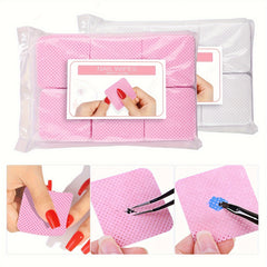 300pcs Non-woven Nail Pads for Quick Nail Polish Removal