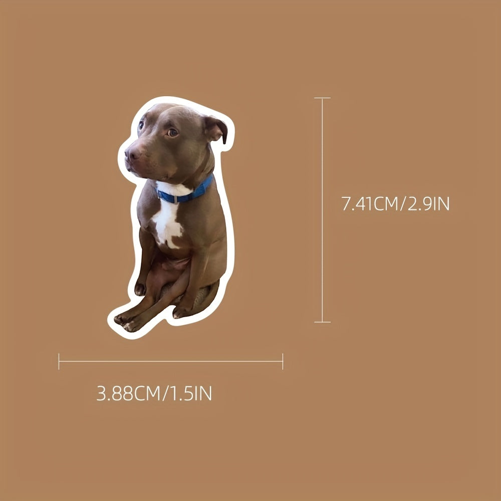 50pcs Funny Dog Expression Waterproof Stickers for Phone Laptop Water Cup Fridge