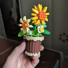 Micro Particle DIY Puzzle Toy Flower Potted Decoration Gift