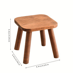Solid Wood Shoe Changing Stool for Living Room Entrance Bathroom Bedroom