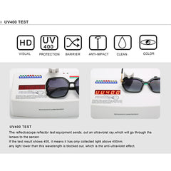 Vintage Polarized Square Sunglasses UV400 Driving Glasses