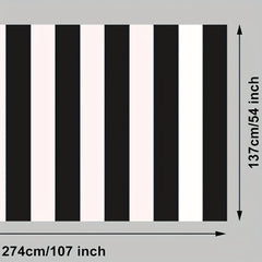 1pc Waterproof Striped Tablecloth for Holiday Party Picnic Decoration