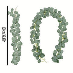 1pc Artificial Eucalyptus Hanging Vine Faux Silk for Wedding Party Home Table