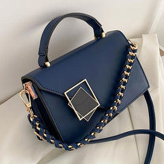 Stylish Chain Decor Handbag Square Crossbody Bag Women's Shoulder Purse