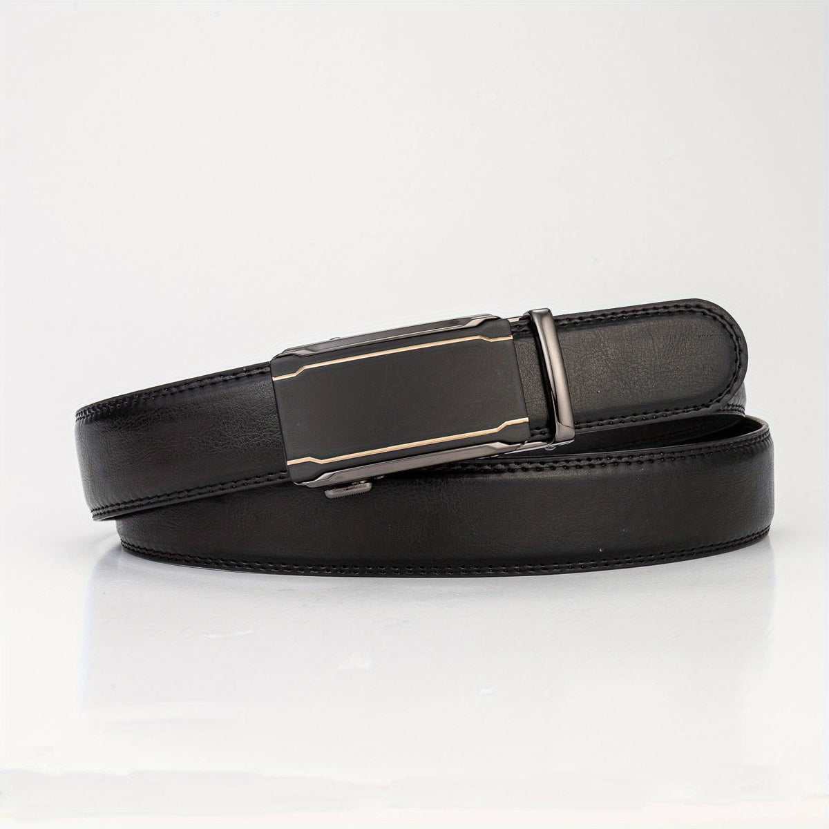 Men's Business & Leisure Leather Belt w/Automatic Buckle