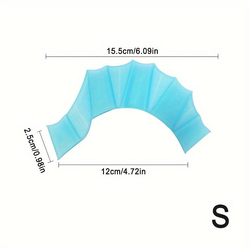 Frog Claw Swim Gloves with Silicone Girdles and Webbed Paddles