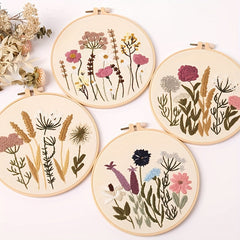 DIY Embroidery Kit Bag Cross Stitch Material Set Manual