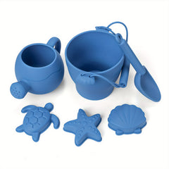 Eco Friendly Kids Beach Toy Set - Spray Bottle, Sand Bucket, Shovel & More