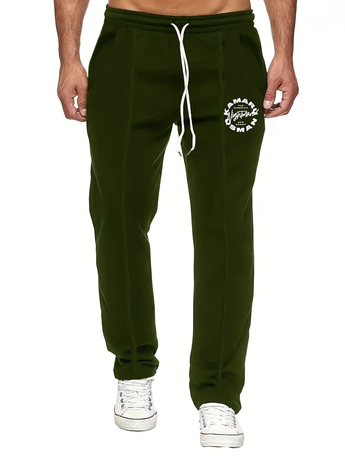 Men's Letter Print Joggers Casual Loose Fit Pants