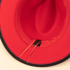 Men's Adjustable Felt Hat Warm and Cold Resistant